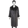 Ranch Mink Coat with Matching Headband- Size L