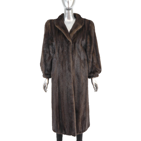 Brown Mink Coat- Size S
