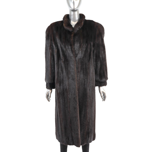 Dark Brown Mink Coat- Size M