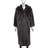 Mahogany Mink Coat with Detachable Hood- Size S