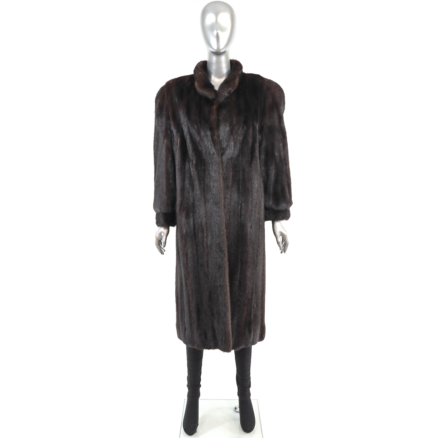 Dark Brown Mink Coat- Size M