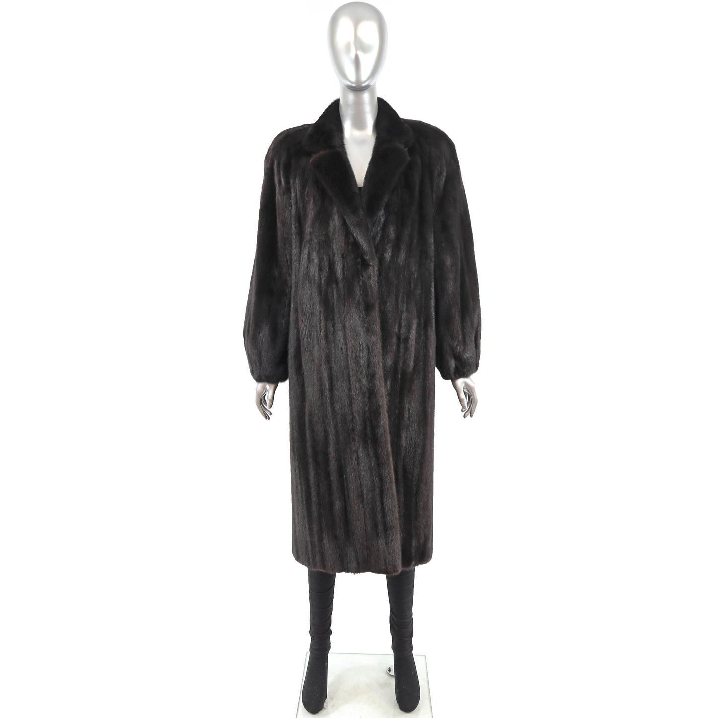 Black Mink Coat- Size M