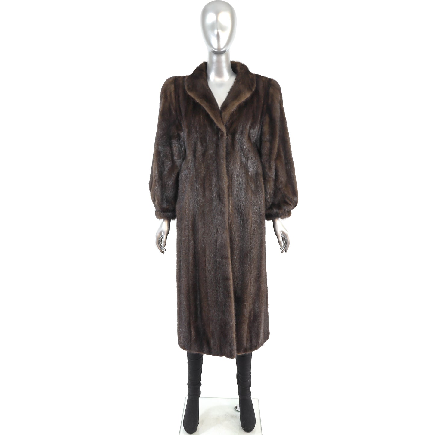 Brown Mink Coat- Size S