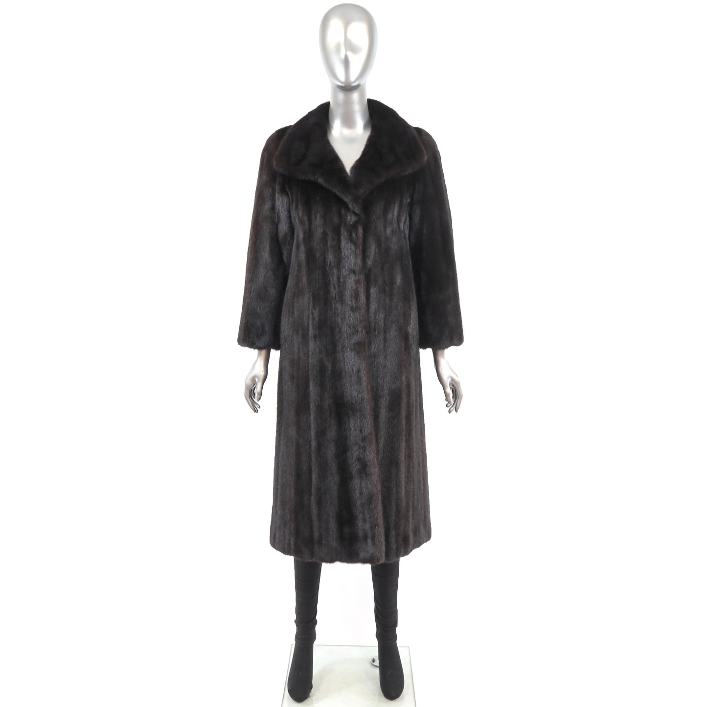 Black Mink Coat- Size M