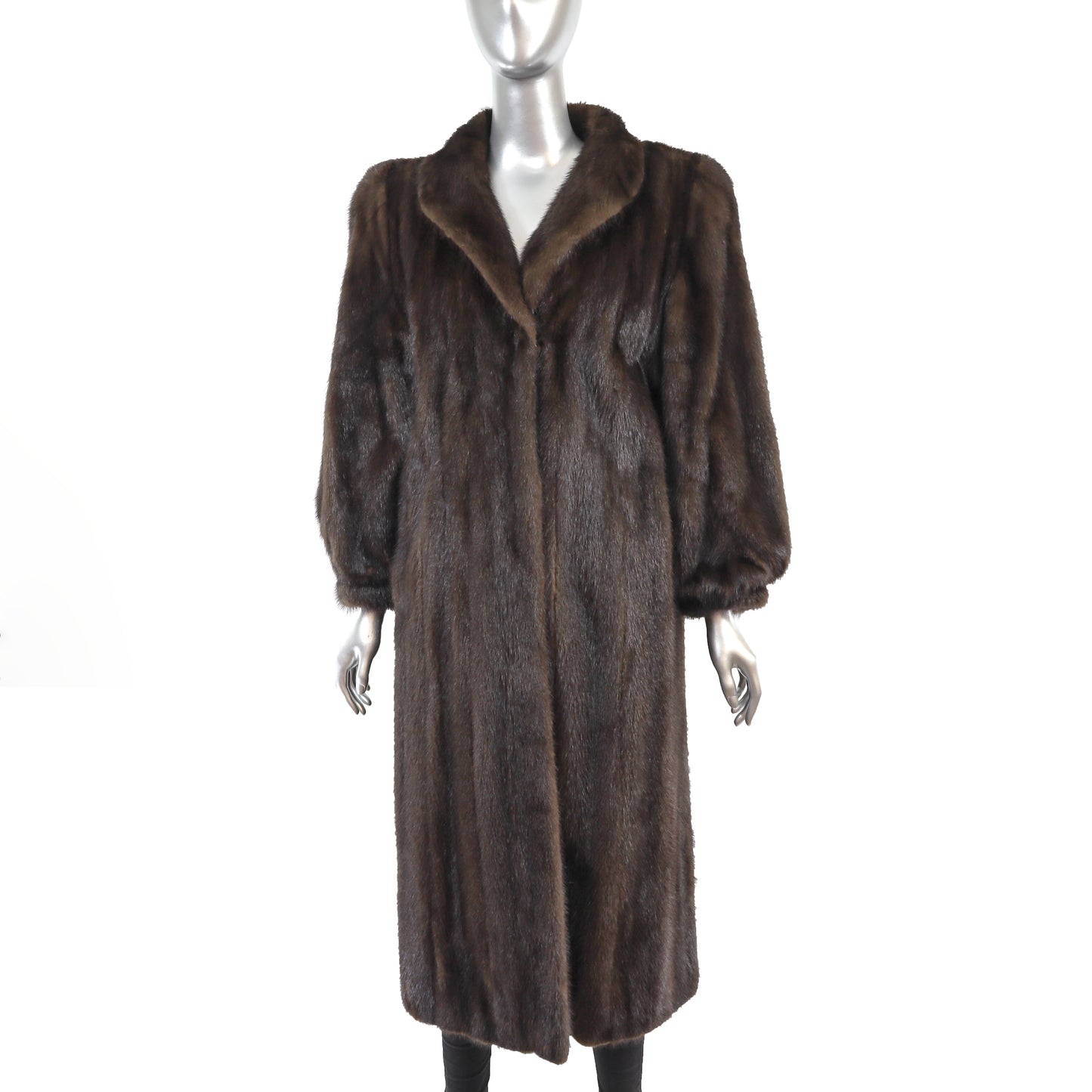Brown Mink Coat- Size S