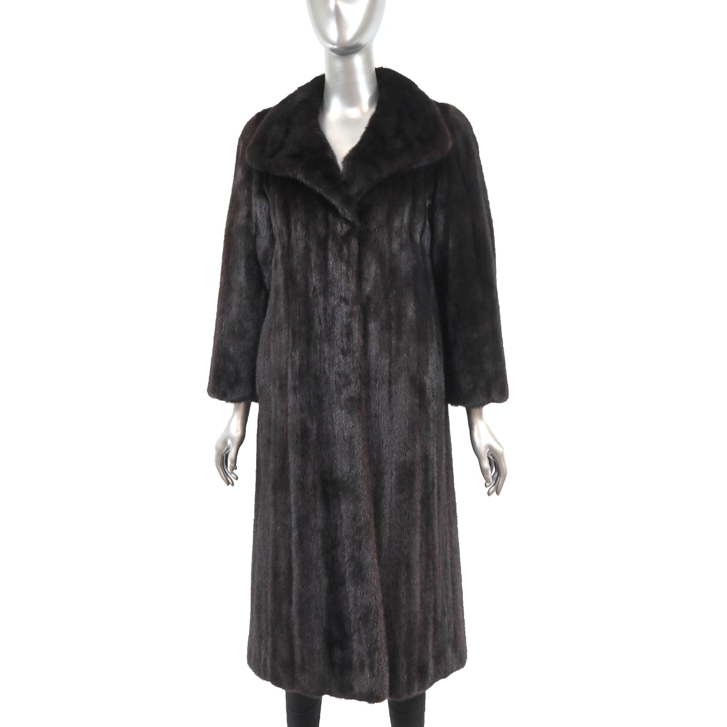 Black Mink Coat- Size M