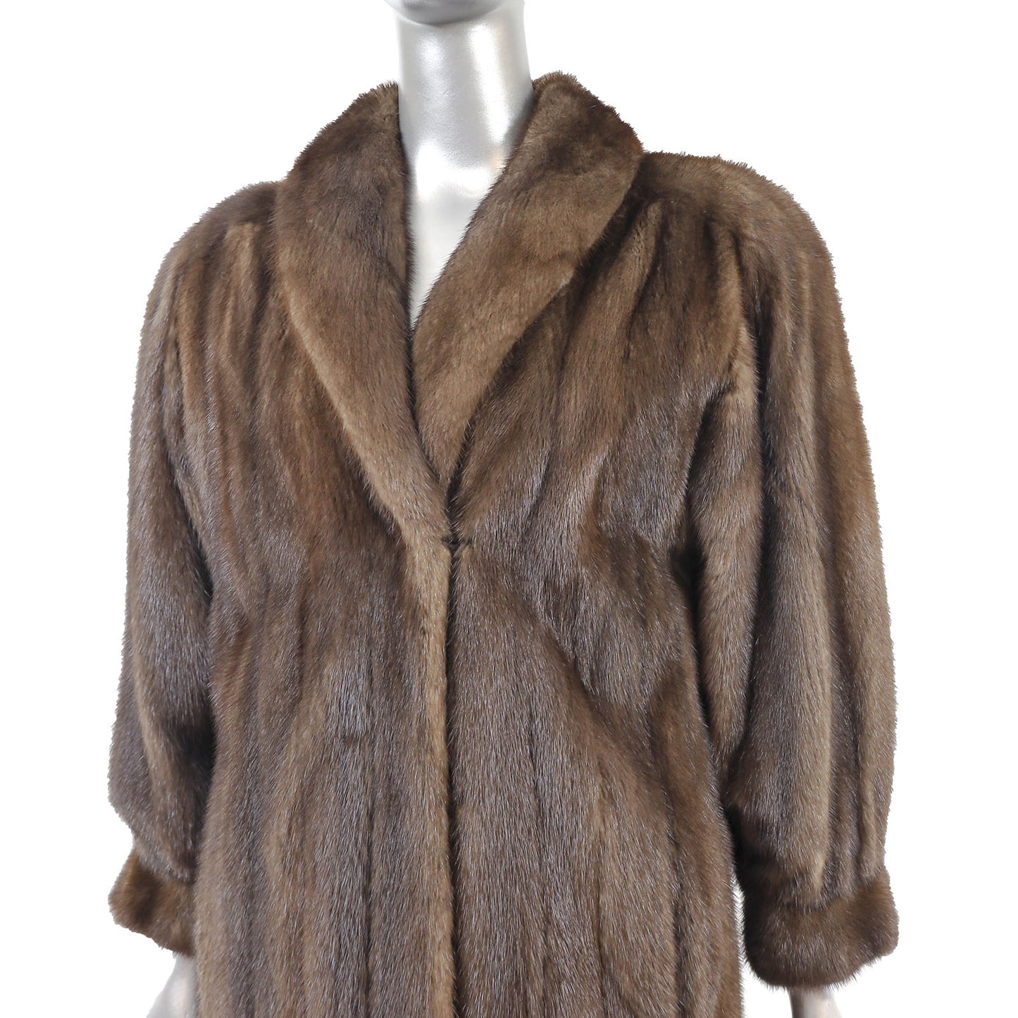Mahogany Mink Coat- Size L