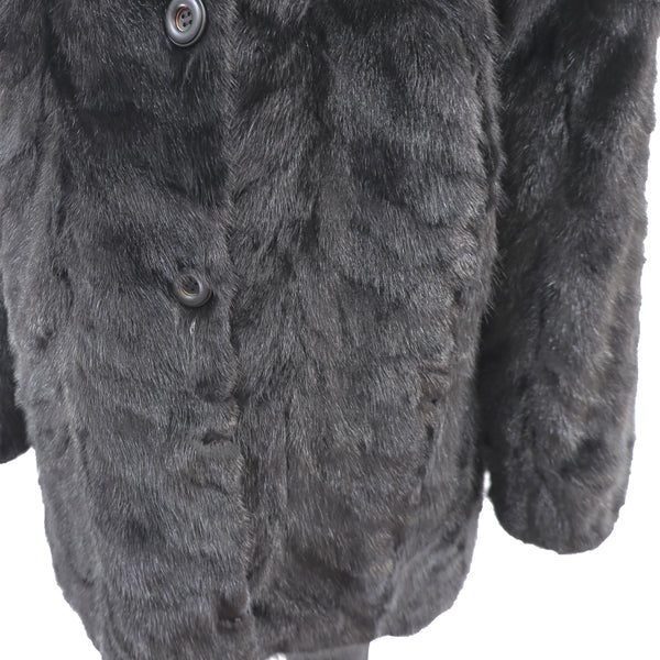 Men's Ranch Section Mink Coat Reversible to Leather- Size XXL