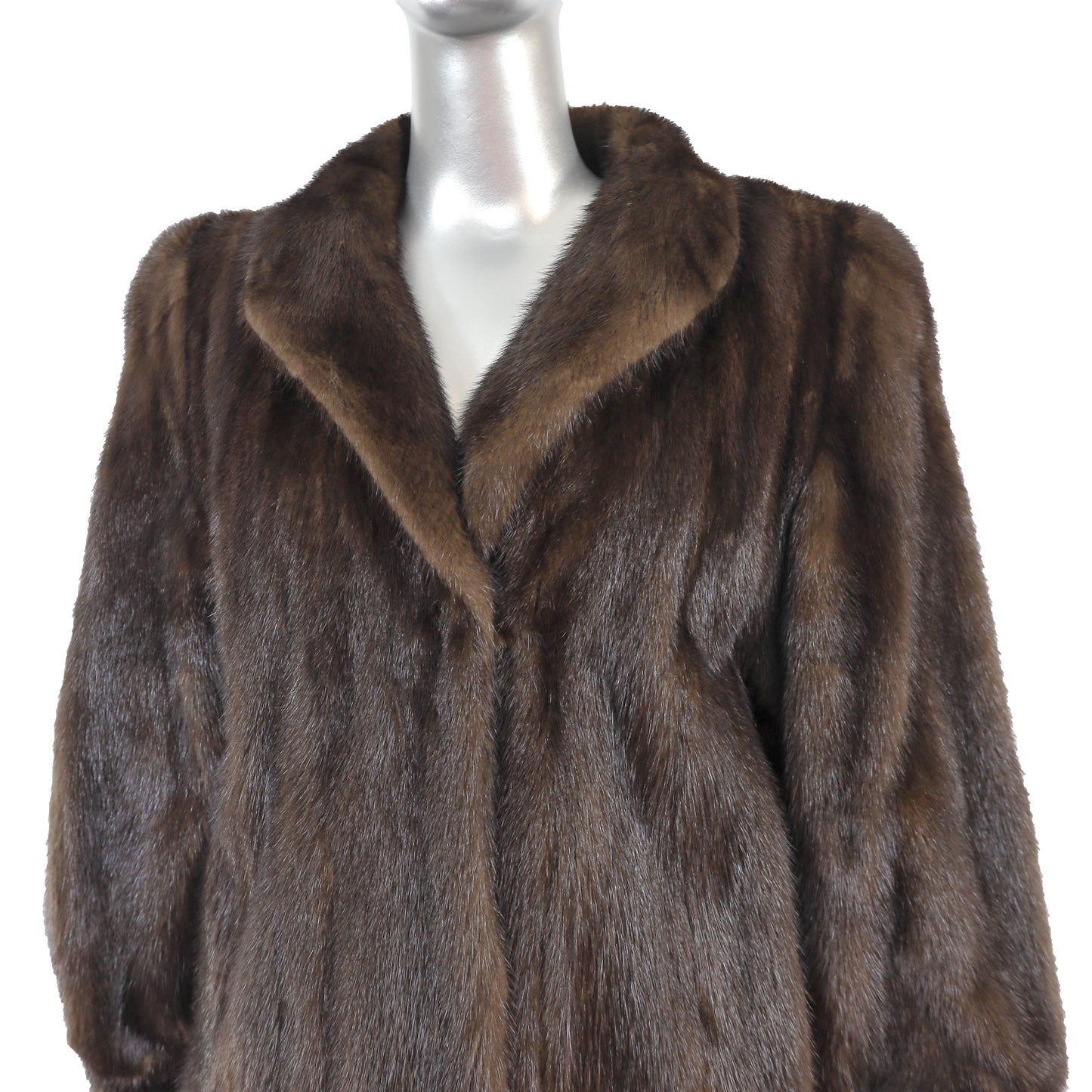 Brown Mink Coat- Size S