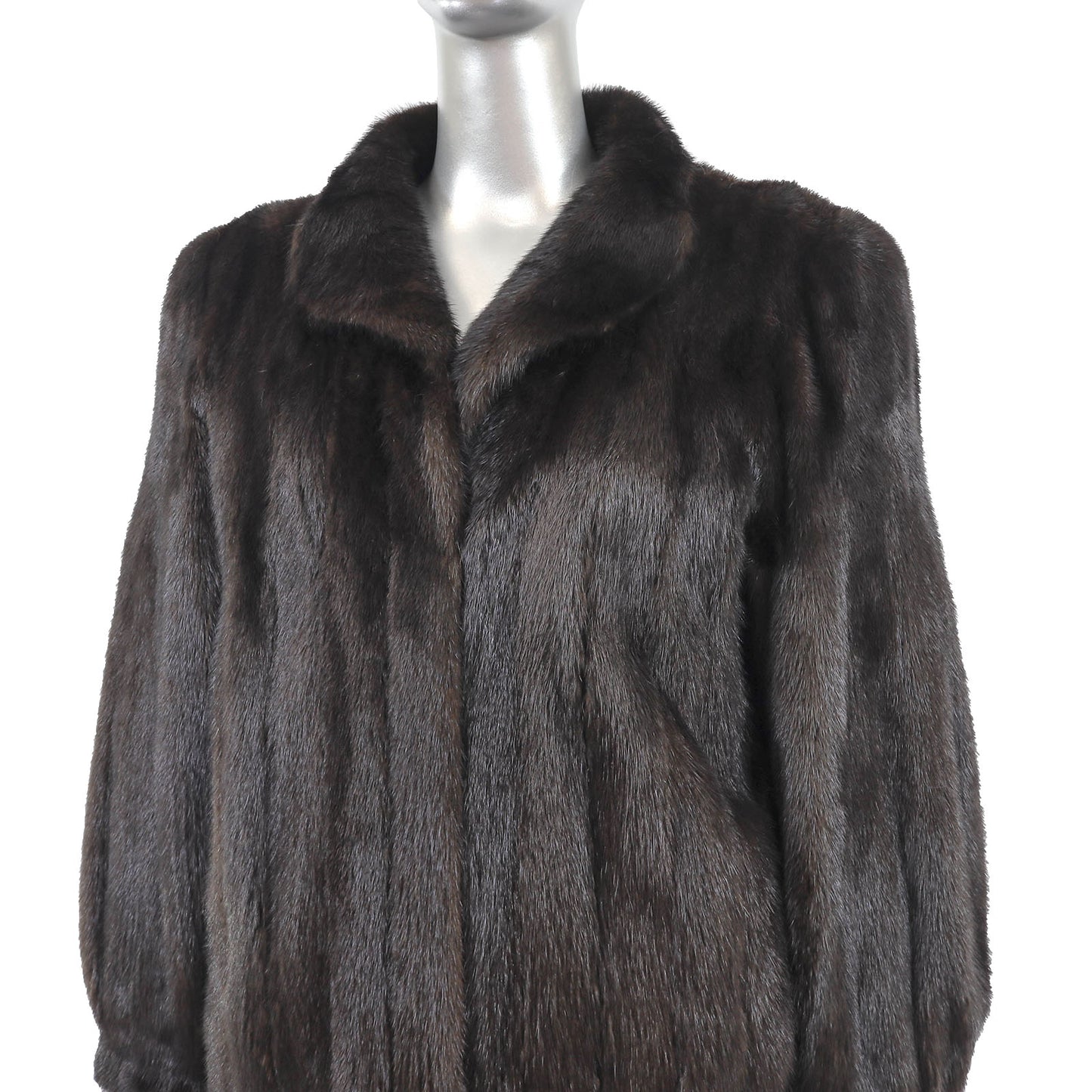 Dark Brown Mink Coat- Size M