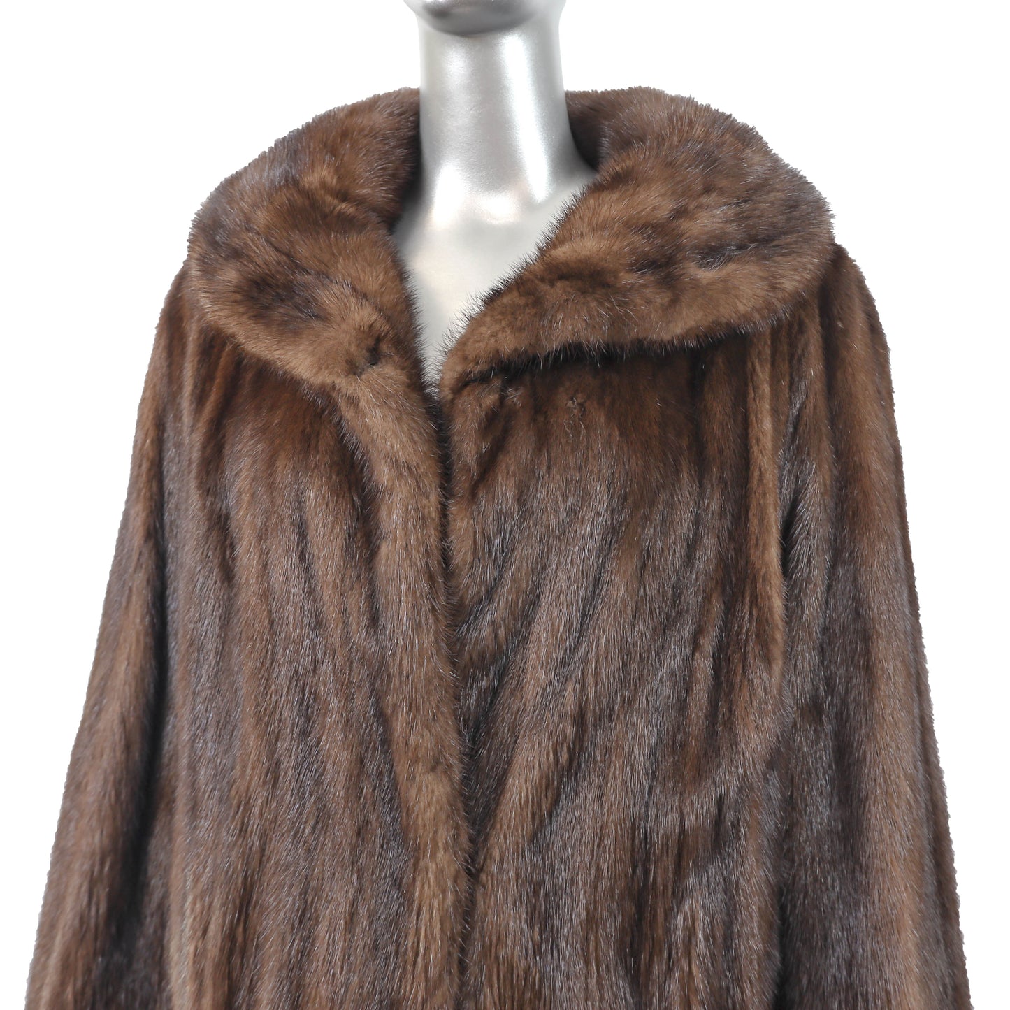Brown Mink Coat- Size M