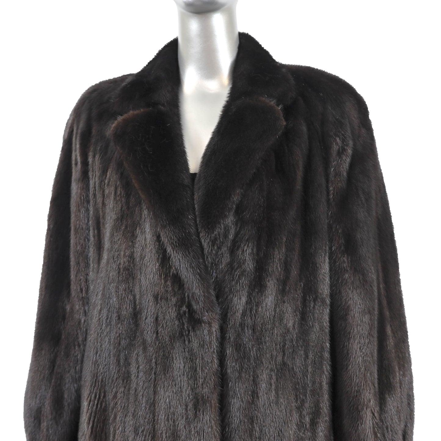 Black Mink Coat- Size M