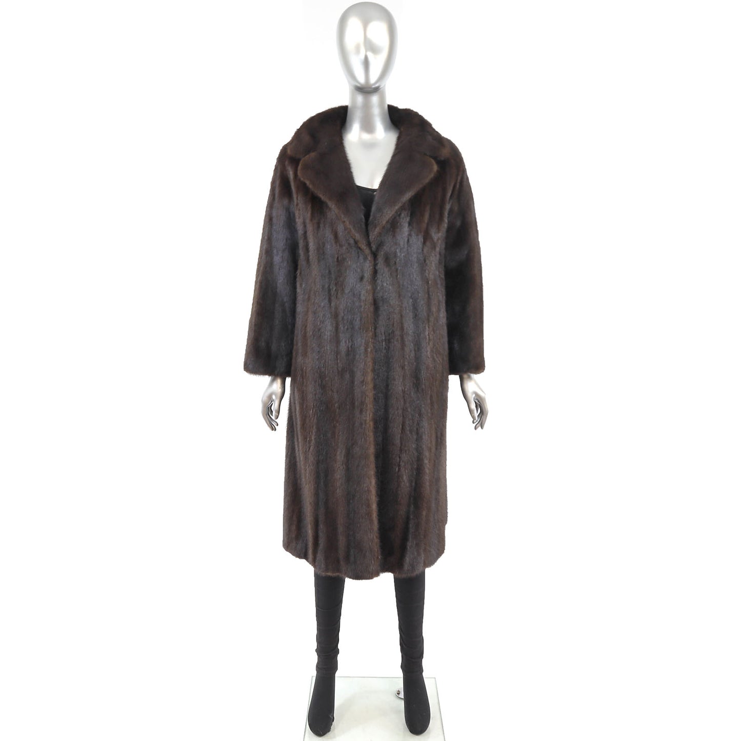 Blackglama Dark Brown Mink Coat- Size M
