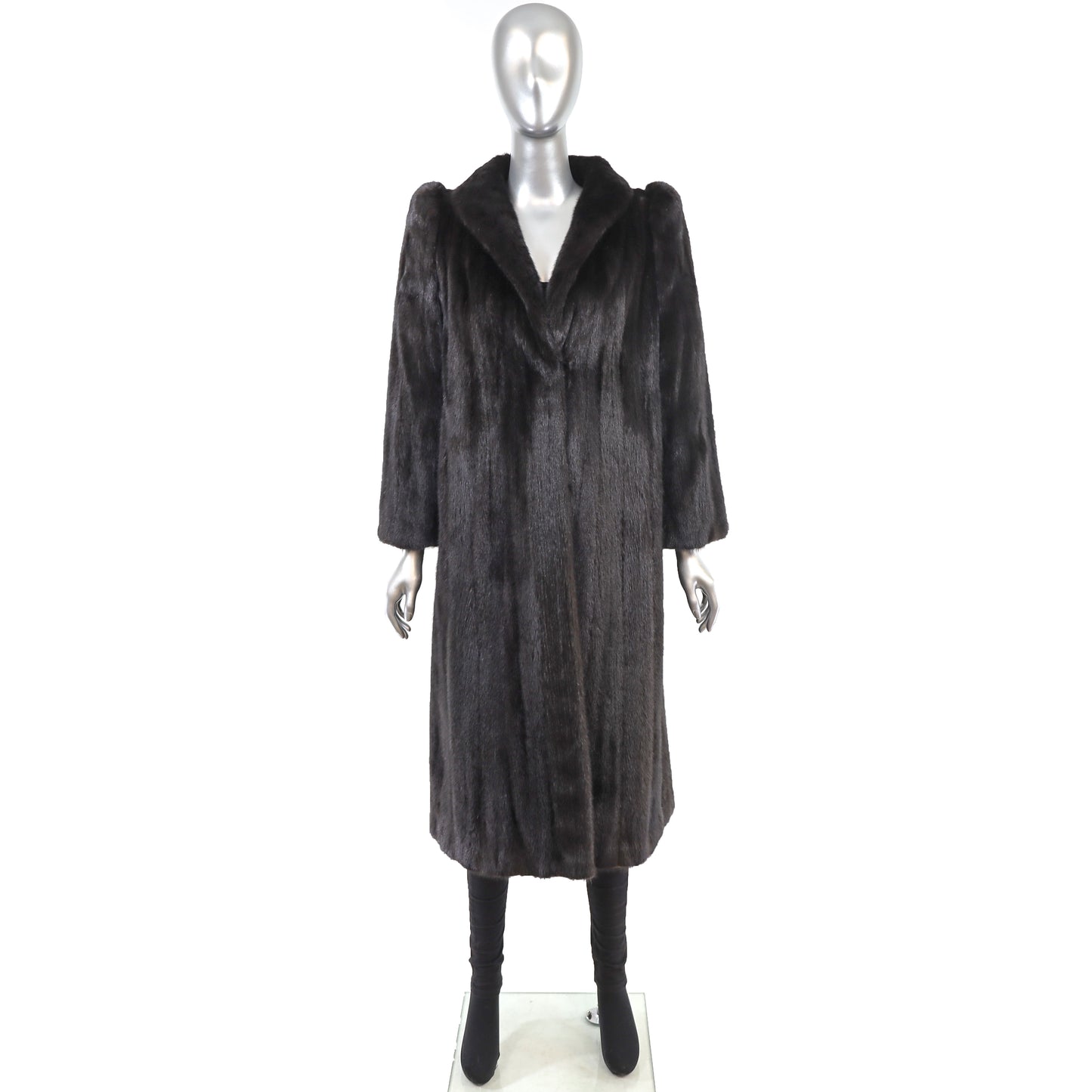 Black Mink Coat- Size M