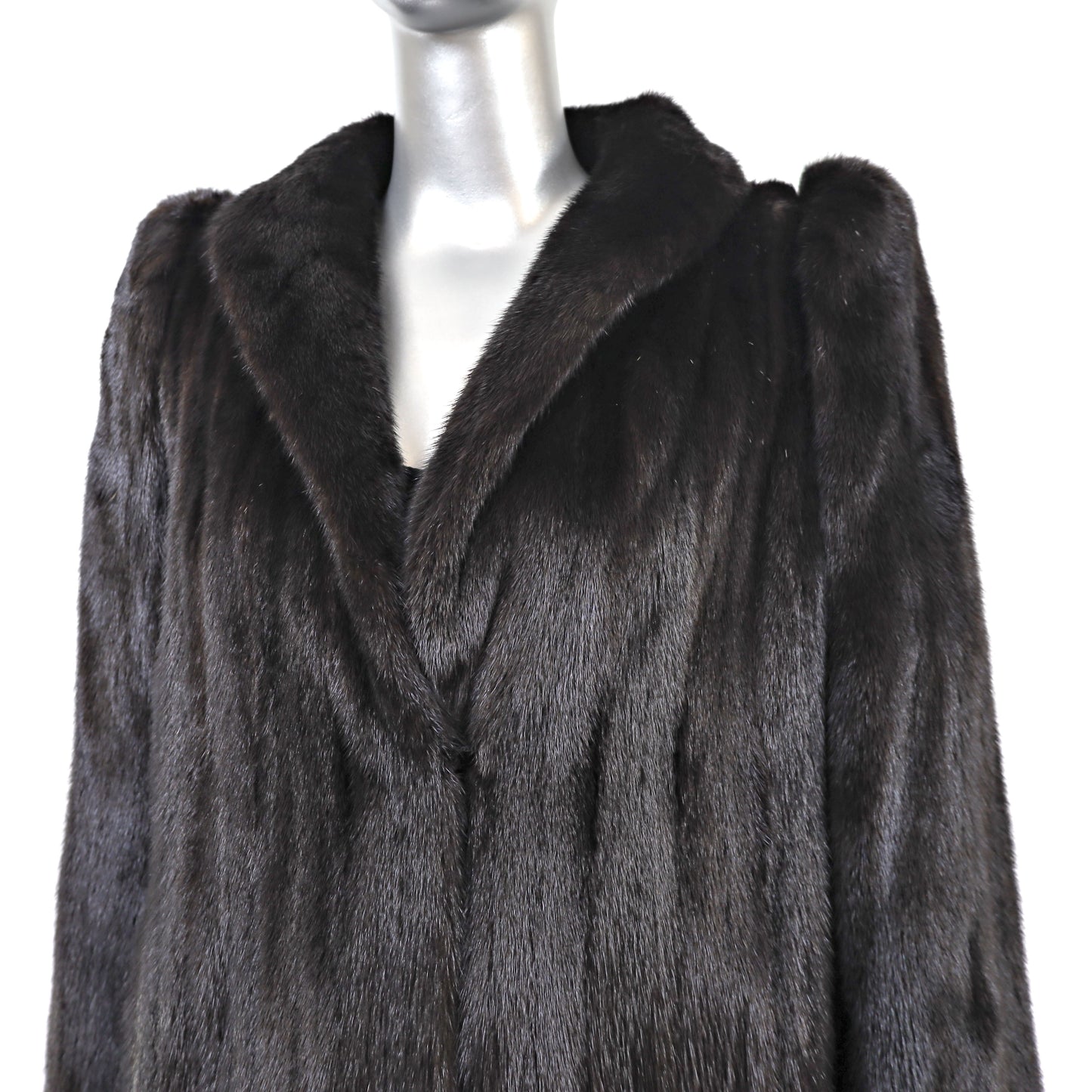 Black Mink Coat- Size M