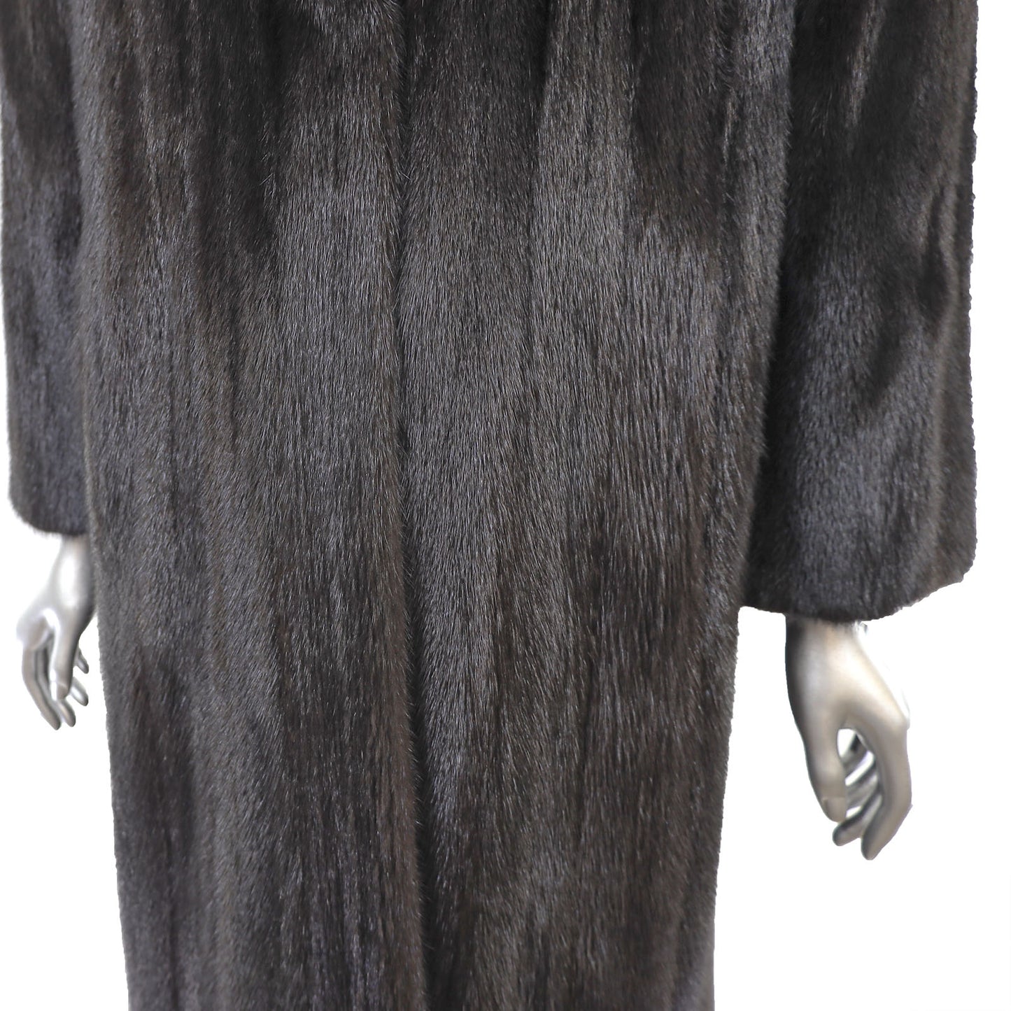Black Mink Coat- Size M