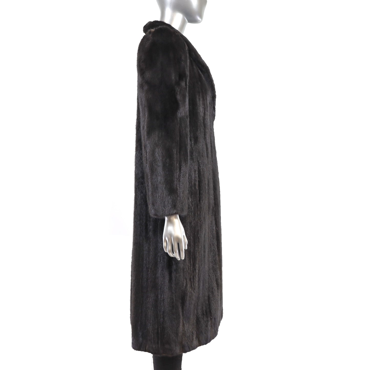 Black Mink Coat- Size M
