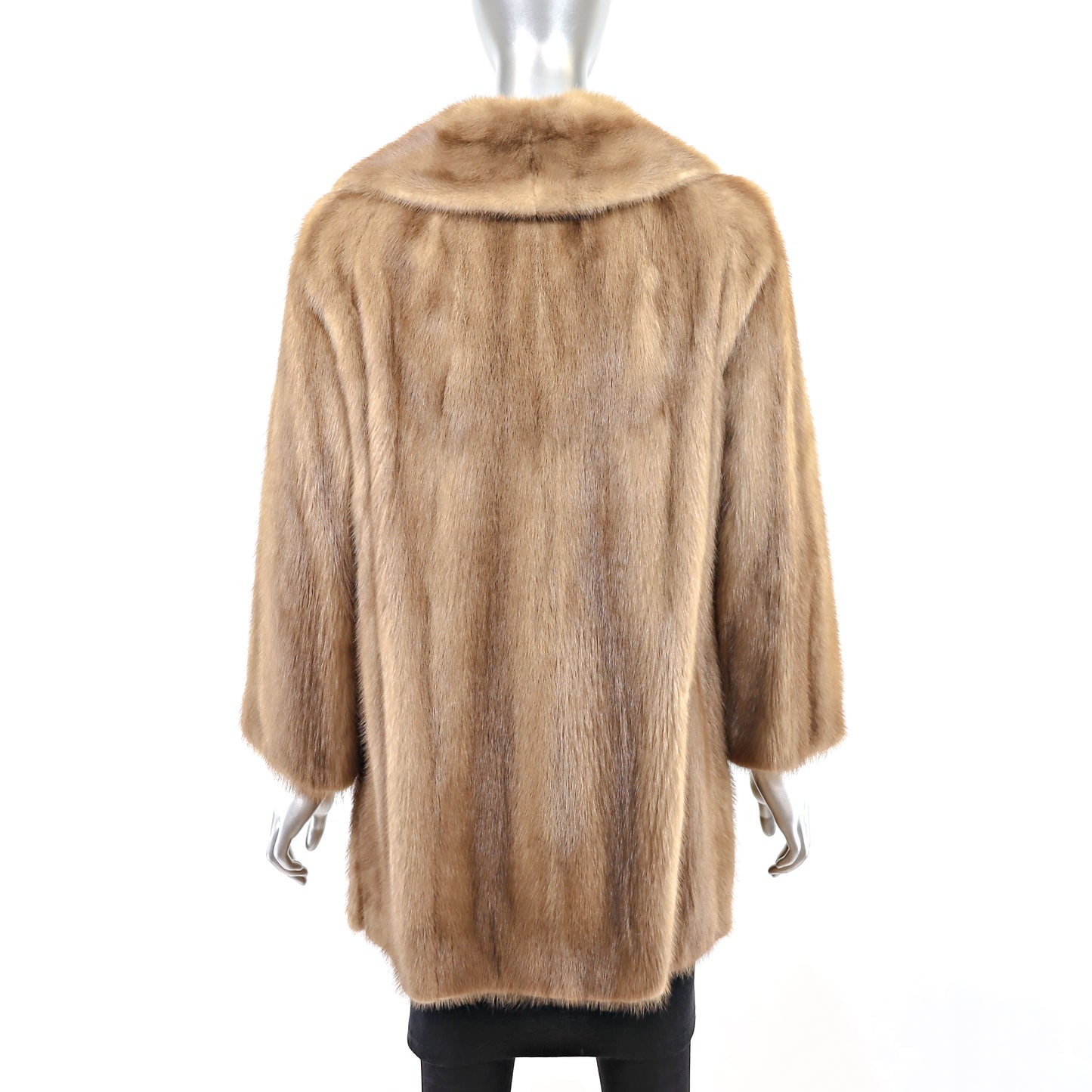 Light Brown Mink 3/4 Coat- Size M