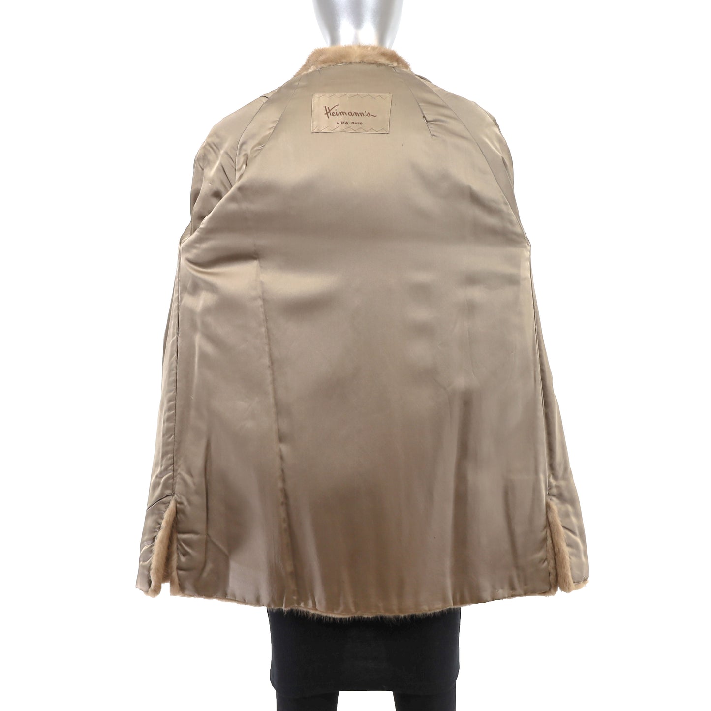Light Brown Mink 3/4 Coat- Size M
