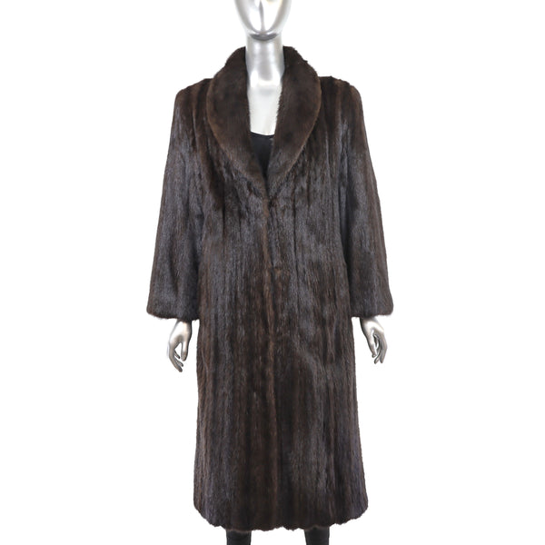 Mahogany Mink Coat- Size S