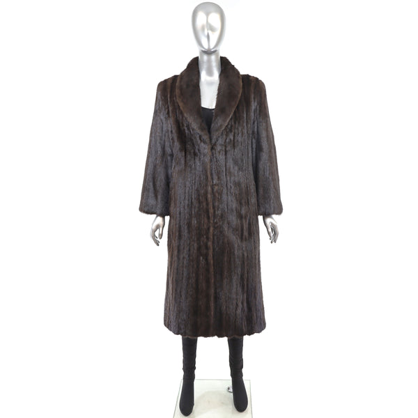 Mahogany Mink Coat- Size S