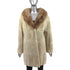 Sheared Mink 3/4 Coat with Mink Collar- Size XL