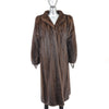 Mahogany Mink Coat - Size M