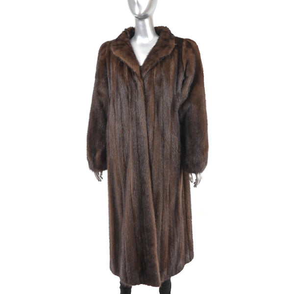 Mahogany Mink Coat - Size M