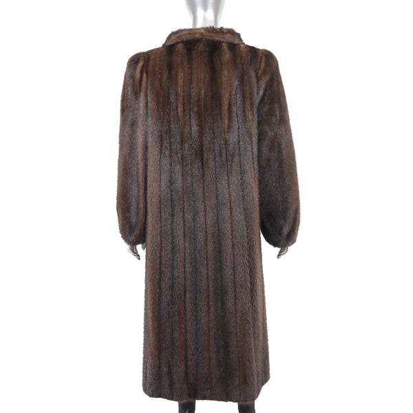 Mahogany Mink Coat - Size M