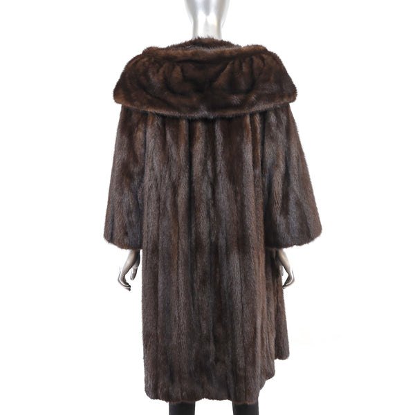Mahogany Mink Coat- Size XXL