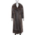Mahogany Mink Coat with Detachable Hem Trim- Size M