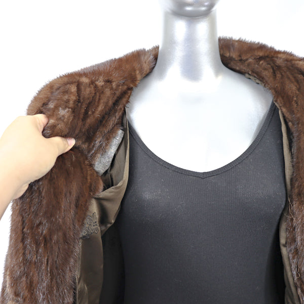 Mahogany Mink Coat- Size M