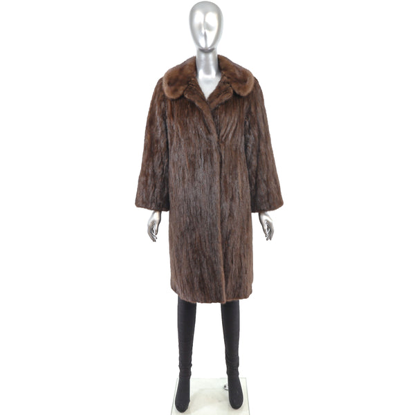 Mahogany Mink Coat- Size M