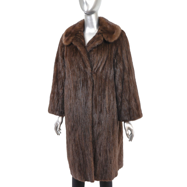 Mahogany Mink Coat- Size M