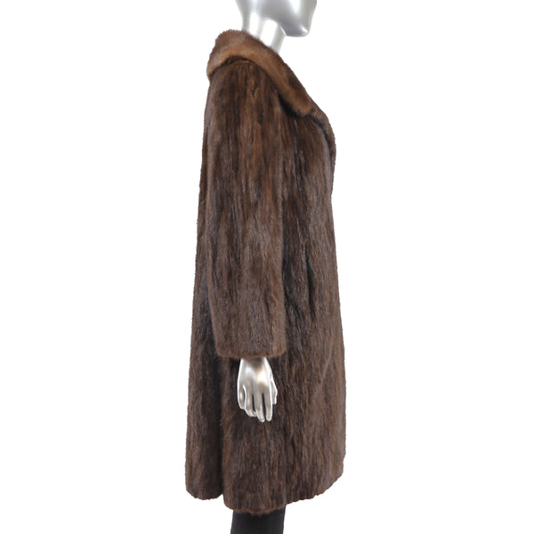 Mahogany Mink Coat- Size M