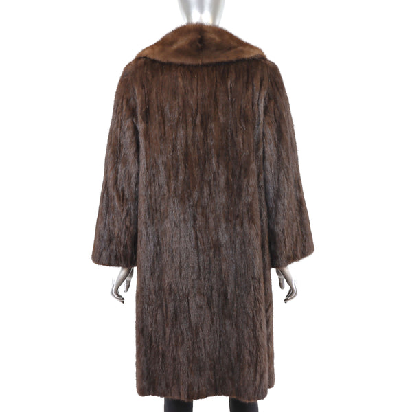 Mahogany Mink Coat- Size M