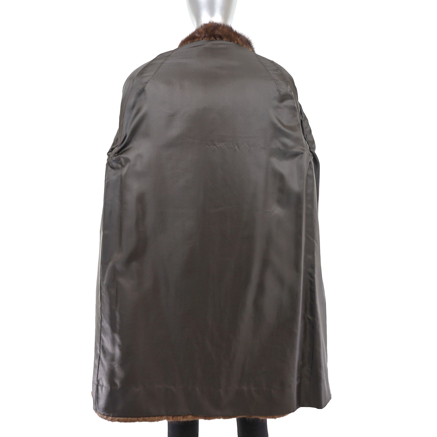 Brown Mink Coat- Size M