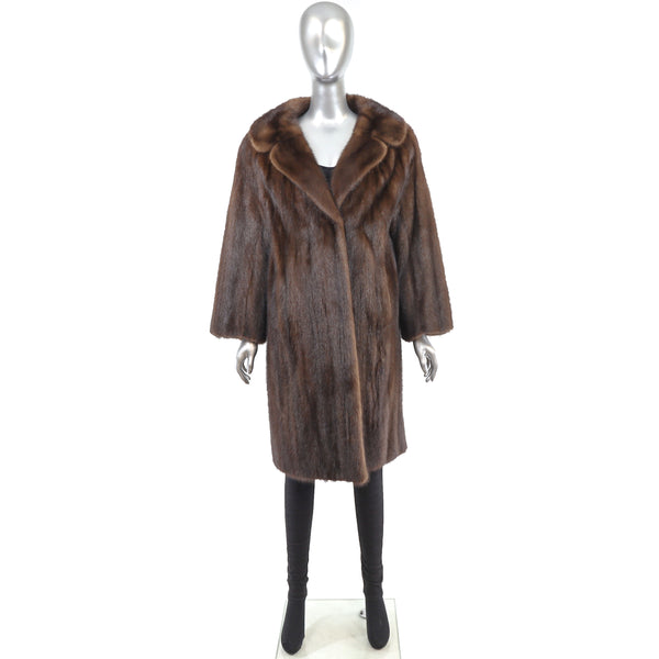 Mahogany Mink Coat- Size M