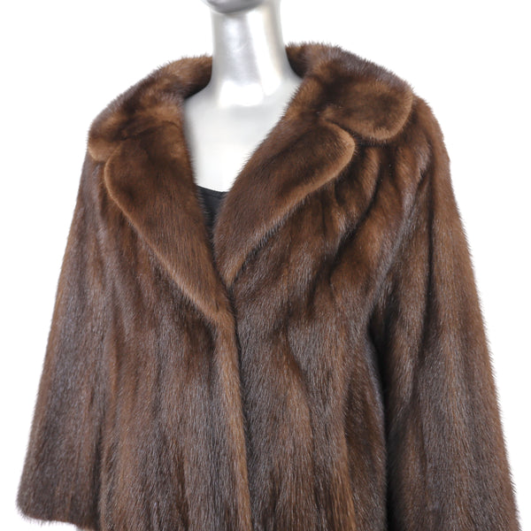 Mahogany Mink Coat- Size M