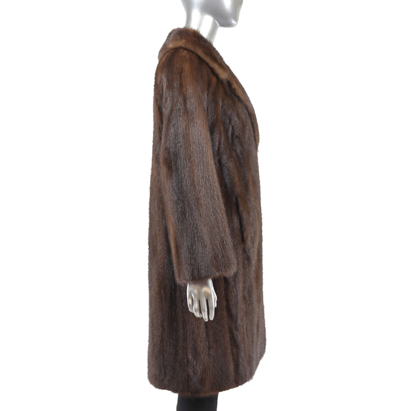 Mahogany Mink Coat- Size M