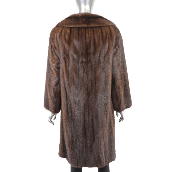 Mahogany Mink Coat- Size M