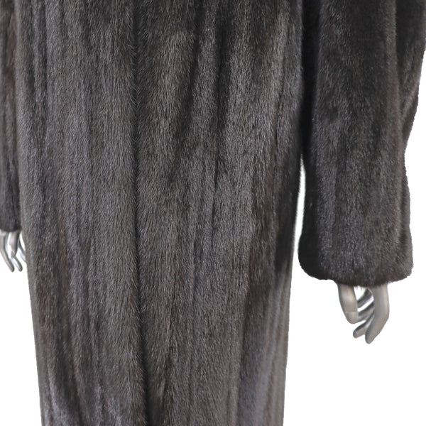Dark Mahogany Mink Coat- Size M
