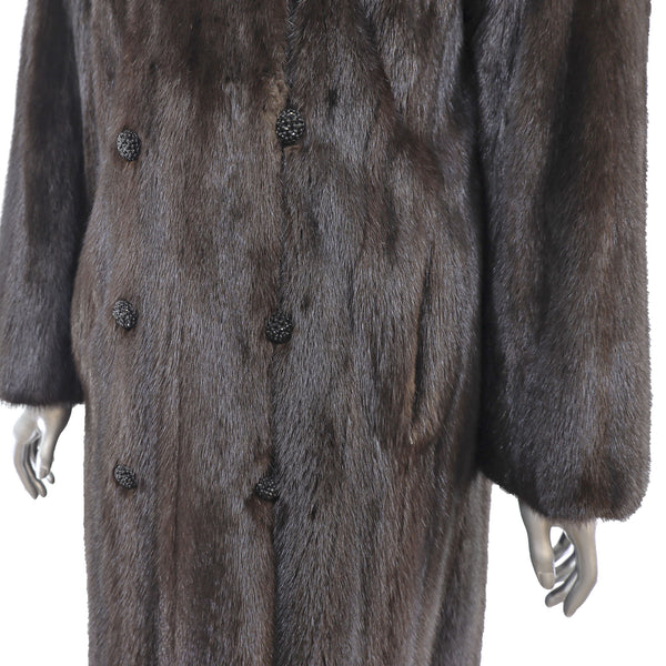 Dark Mahogany Mink 7/8 Coat- Size XXXL