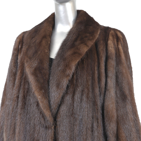 Mahogany Mink Coat- Size M