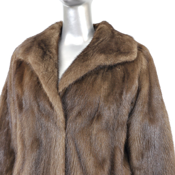 Mahogany Mink Coat- Size M