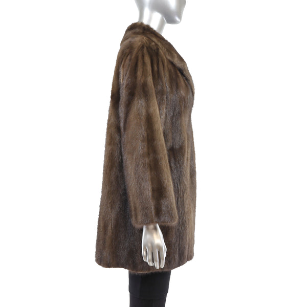 Mahogany Mink Coat- Size M