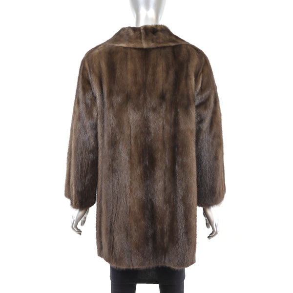 Mahogany Mink Coat- Size M