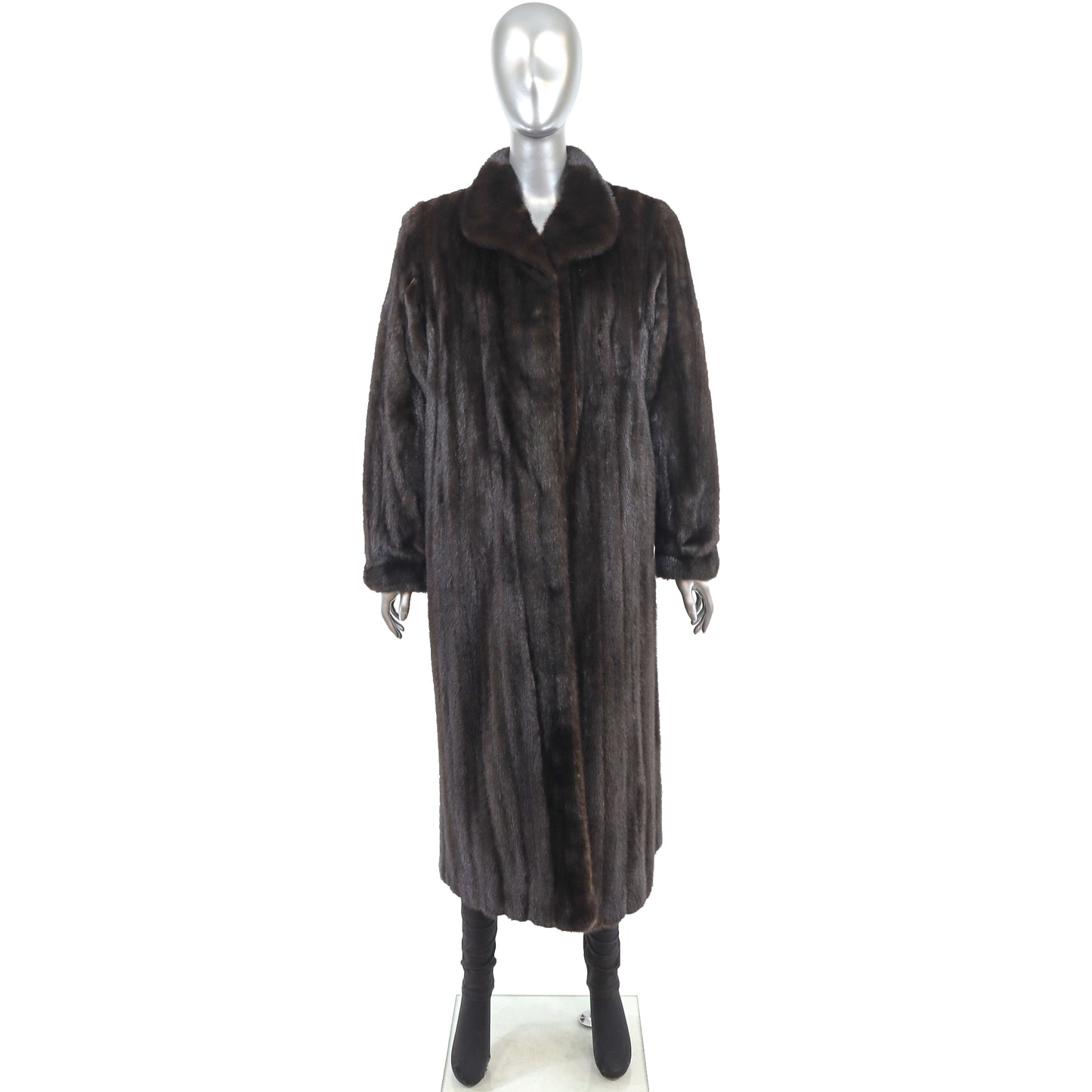 Blackglama Dark Brown Mink Coat- Size M