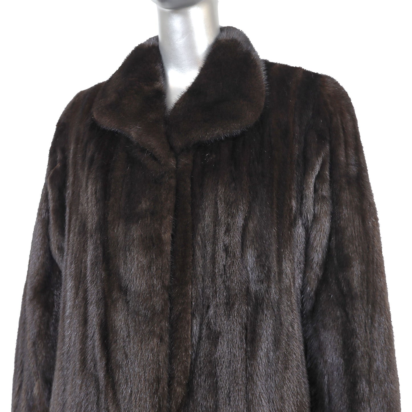 Blackglama Dark Brown Mink Coat- Size M