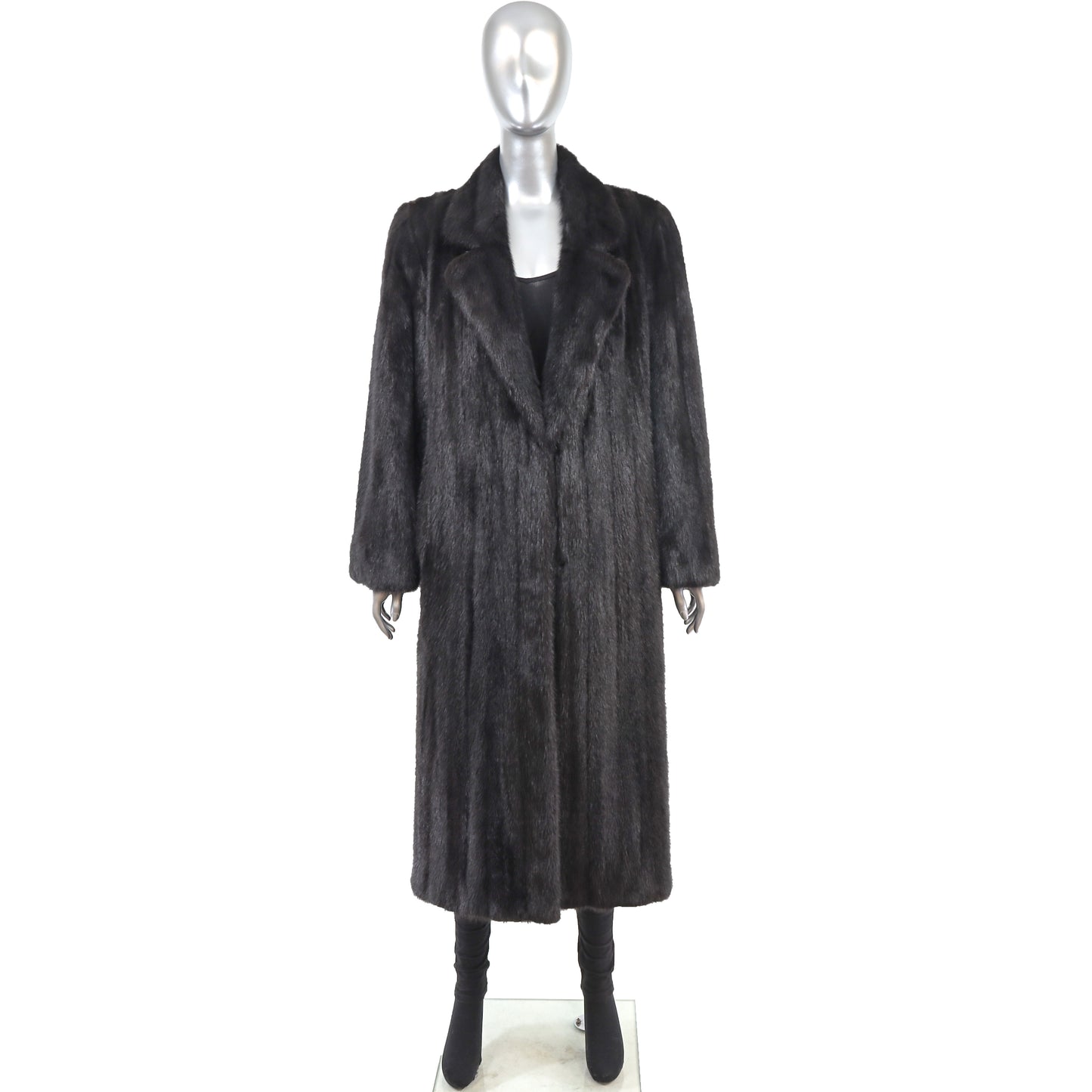 Black Mink Coat- Size L